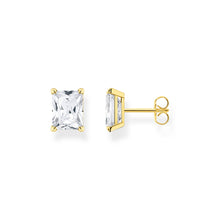 Load image into Gallery viewer, Thomas Sabo Sterling Silver Gold Plated Heritage CZ Stud Earrings