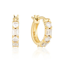 Load image into Gallery viewer, Georgini Gold Plated Sterling Silver Irina Small Hoop Earrings