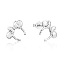 Load image into Gallery viewer, Disney Rhodium Plated Sterling Silver Minnie Mouse Headbands Stud Earrings