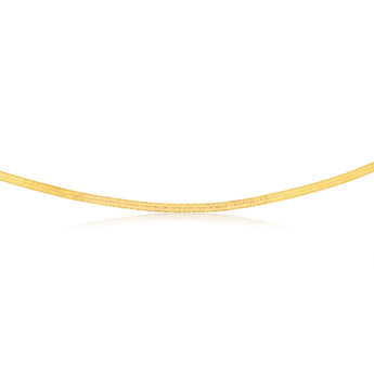 Sterling Silver Gold Plated Fancy 40cm Choker Chain