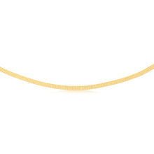 Load image into Gallery viewer, Sterling Silver Gold Plated Fancy 40cm Choker Chain