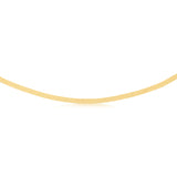 Sterling Silver Gold Plated Fancy 40cm Choker Chain
