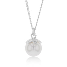 Load image into Gallery viewer, Sterling Silver Single Pearl Pendant On 45cm Chain