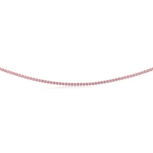 Load image into Gallery viewer, Sterling Silver Rose Gold Plated Fancy 40cm Choker Chain