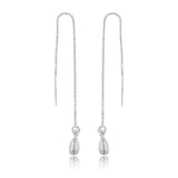 Sterling Silver Tear Drop Threader Earrings