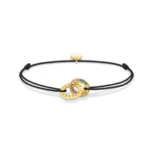 Load image into Gallery viewer, Thomas Sabo Sterling Silver Gold Plated Togather Txtl Rainbow Adjustable Bracelet