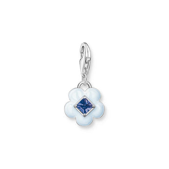 Thomas Sabo Charm Club 3D Blue Stone Flower Charm