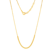 Load image into Gallery viewer, Sterling Silver Gold Plated Fancy Diamond Cut 42cm Chain