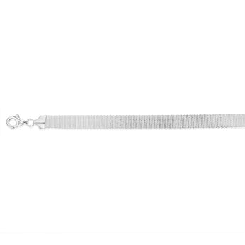 Sterling Silver Broad 19cm Bracelet