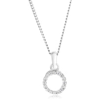 Load image into Gallery viewer, Sterling Silver Cubic Zirconia Circle Of Life Pendant