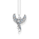 Thomas Sabo Sterling Silver Rising Phoenix Med Pendant On Chain