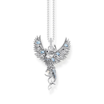 Thomas Sabo Sterling Silver Rising Phoenix Med Pendant On Chain