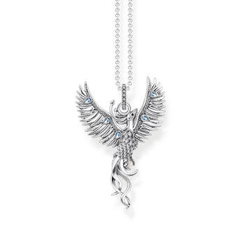 Thomas Sabo Sterling Silver Rising Phoenix Med Pendant On Chain