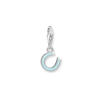 Thomas Sabo Sterling Silver Charmista Turquoise Horse Shoe Charm