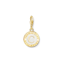 Load image into Gallery viewer, Thomas Sabo Gold Plated Sterling Silver Charmista MOP Member Coin