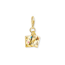 Load image into Gallery viewer, Thomas Sabo Gold Plated Sterling Silver Charmista Wish Upon A Star Letter Charm