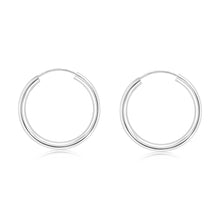 Load image into Gallery viewer, Sterling Silver Plain 15mm Sleeper Earring