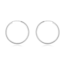 Load image into Gallery viewer, Sterling Silver Plain 20mm Sleeper Earring