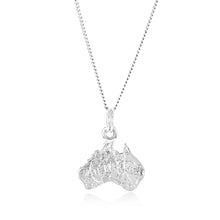 Load image into Gallery viewer, Sterling Silver Map Of Australia Pendant