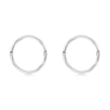 Load image into Gallery viewer, Sterling Silver Plain 11mm Sleeper Earrings