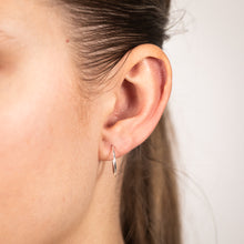 Load image into Gallery viewer, Sterling Silver Plain 14mm Sleeper Earrings