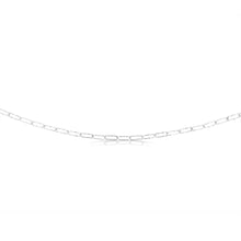 Load image into Gallery viewer, Sterling Silver Textured Paperclip 60 Gauge 60cm Chain