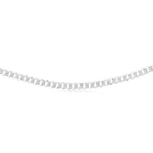 Load image into Gallery viewer, Sterling Silver Beveled Fancy Curb 160 Gauge 45cm Chain
