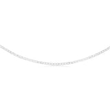 Sterling Silver Flat 100 Gauge Anchor 55cm Chain