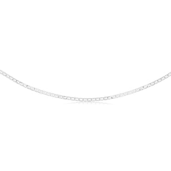 Sterling Silver Flat 100 Gauge Anchor 55cm Chain