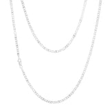 Sterling Silver Anchor 50 Gauge 45cm Chain