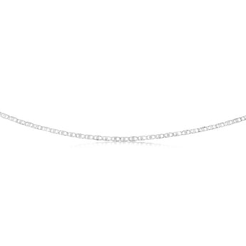 Sterling Silver Anchor 50 Gauge 45cm Chain