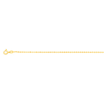 Sterling Silver Gold Plated Diamond Cut Fancy 18+3cm Bracelet