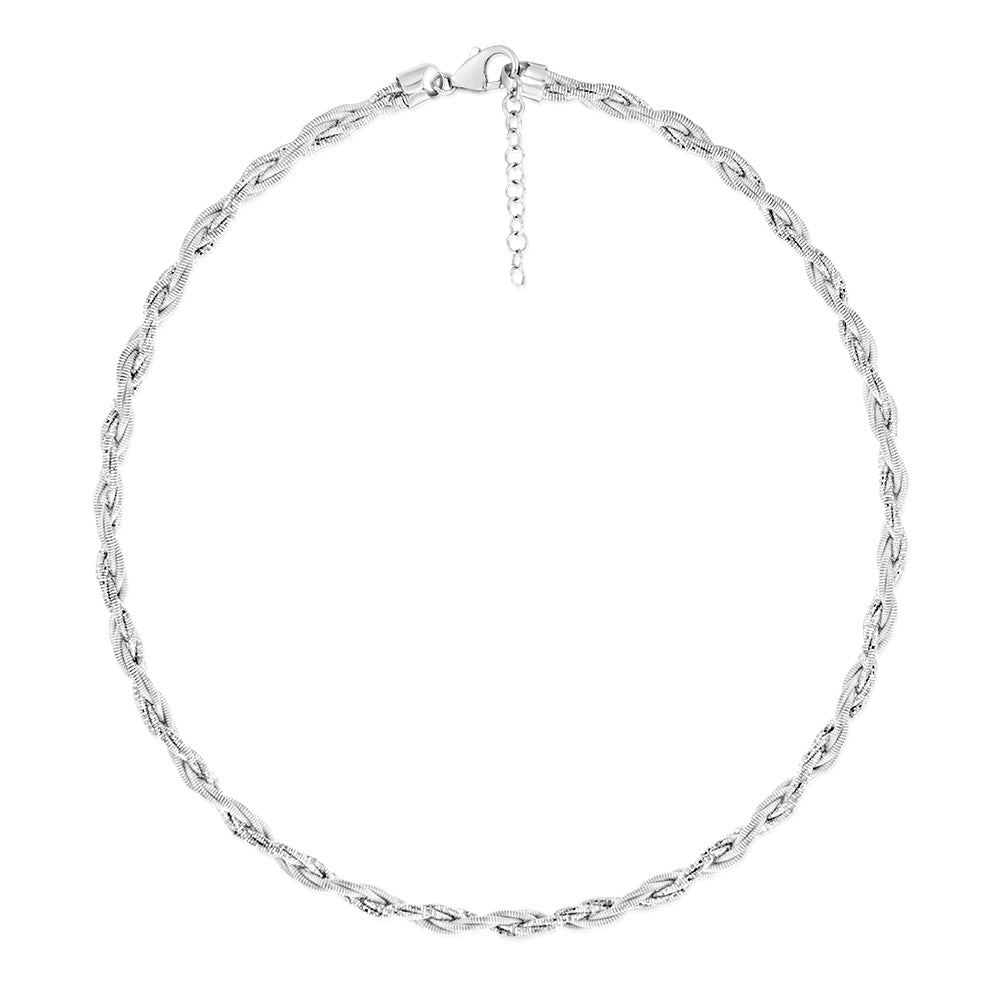 Sterling Silver Gold Plated Fancy Memory Omeag 42+5cm Chain– Shiels ...