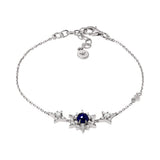 Emporio Armani Sterling Silver Starry Night Zirconia & Blue Stone Pave Bracelet