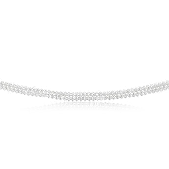 Sterling Silver Broad 42+5cm Chain