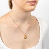 Sterling Silver Gold Plated Tree Of Life Pendant