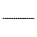 Sterling Silver Created Sapphire 18.4cm Tennis Bracelet