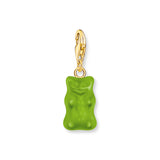 Thomas Sabo Gold Plated Sterling Silver Charm Club Haribo Apple Green Bear Charm