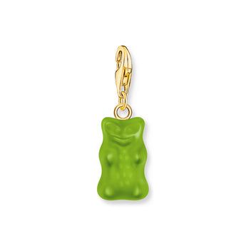 Thomas Sabo Gold Plated Sterling Silver Charm Club Haribo Apple Green Bear Charm