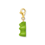 Thomas Sabo Gold Plated Sterling Silver Charm Club Haribo Apple Green Bear Charm
