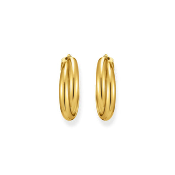 Thomas Sabo Gold Plated Silver Essential Intertwined 27mm Hoop Earrings
