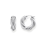 Thomas Sabo Sterling Silver Essential Twisted 20mm Hoop Earrings