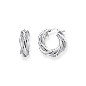 Thomas Sabo Sterling Silver Essential Twisted 20mm Hoop Earrings