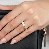 Sterling Silver Gold Plated Cubic Zirconia White Shell Pearl