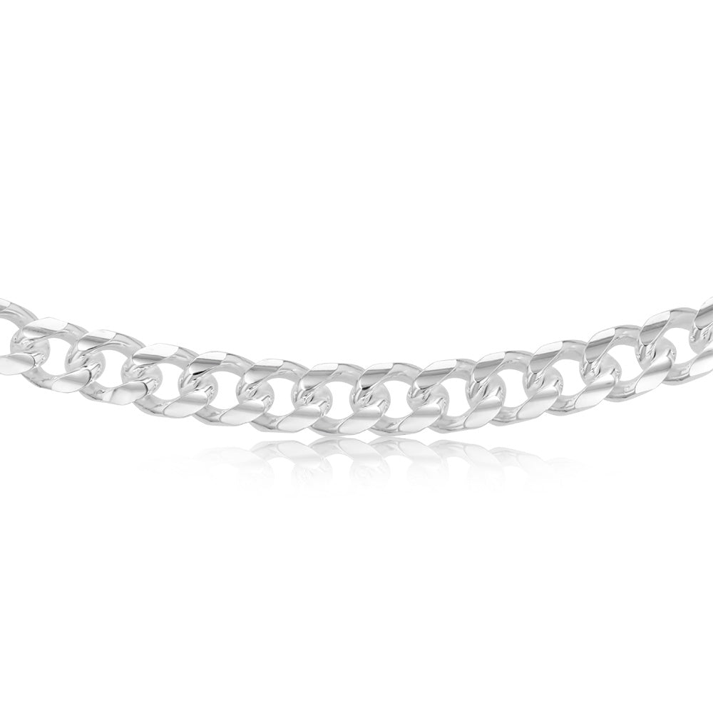 300 Chain Sterling Silver Fancy 300 Gauge Oval Curb 50cm Chain– Shiels Jewellers