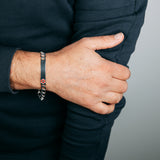 Sterling Silver Open 180 Gauge Curb Fancy ID 21cm Bracelet