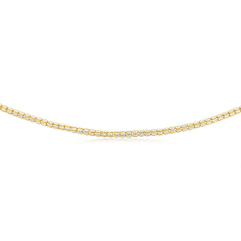 Sterling Silver Gold Plated Fancy 150 Gauge 45cm Chain