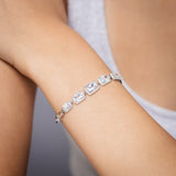 Sterling Silver Fancy Links 16+3cm Bracelet
