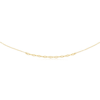 Gold Plated Sterling Silver Link Chain Necklace