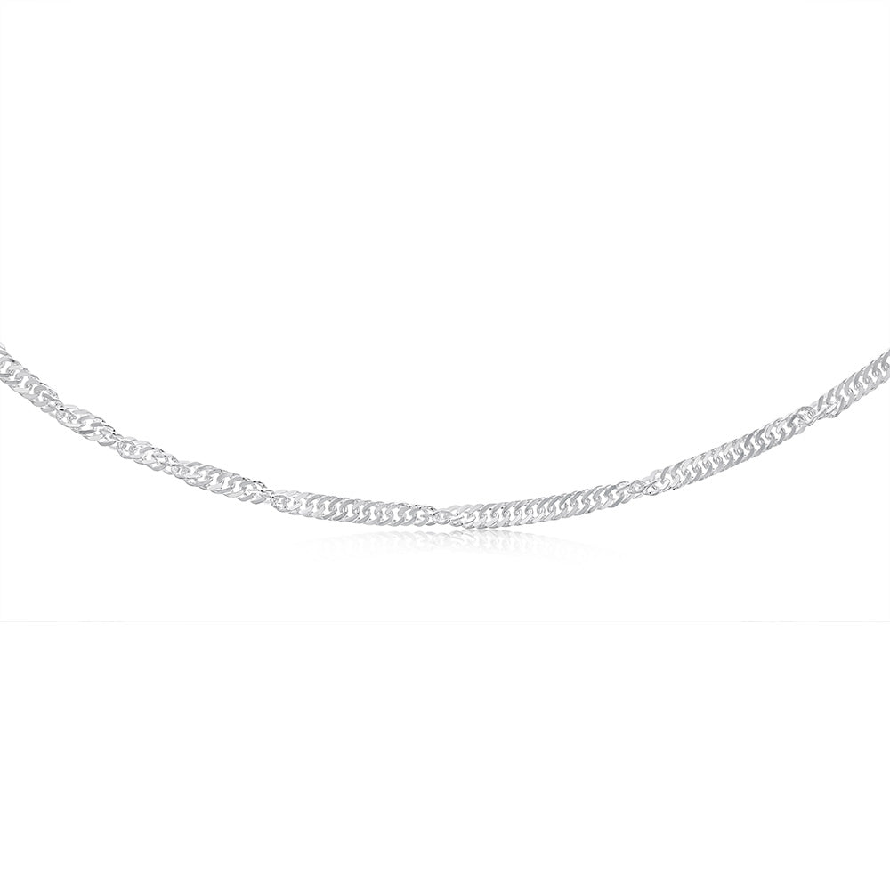 46cm Sterling Silver 46cm Singapore Chain– Shiels Jewellers